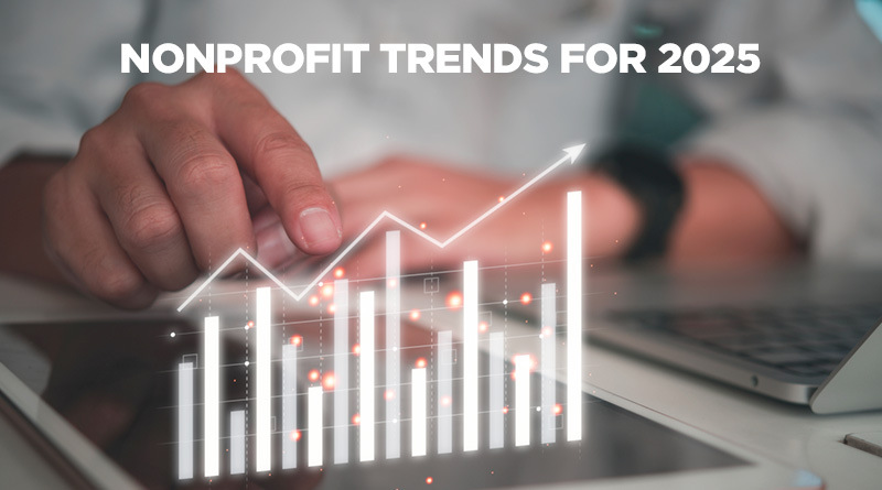 A graph showing rising trends and demonstrating coming changes